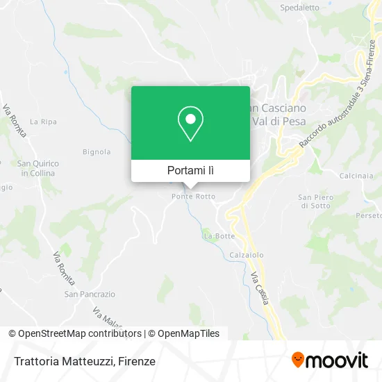 Mappa Trattoria Matteuzzi