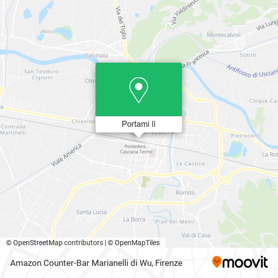 Mappa Amazon Counter-Bar Marianelli di Wu