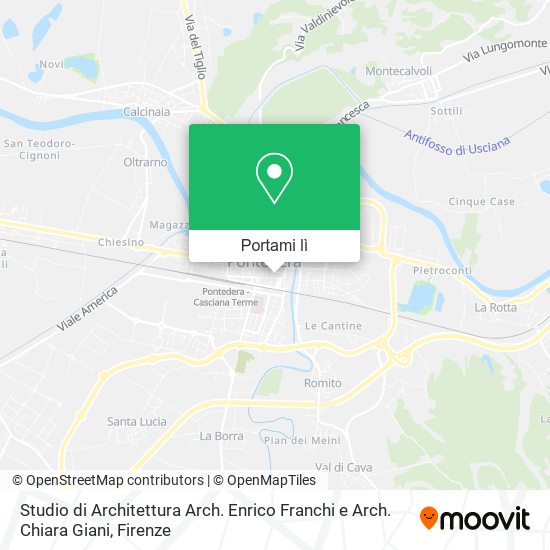 Mappa Studio di Architettura Arch. Enrico Franchi e Arch. Chiara Giani