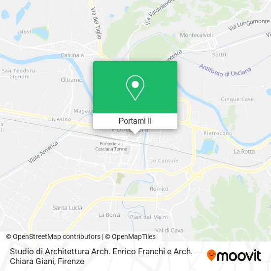 Mappa Studio di Architettura Arch. Enrico Franchi e Arch. Chiara Giani