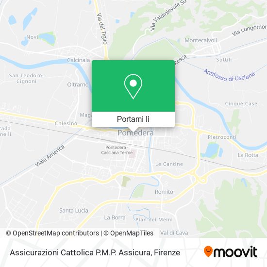 Mappa Assicurazioni Cattolica P.M.P. Assicura