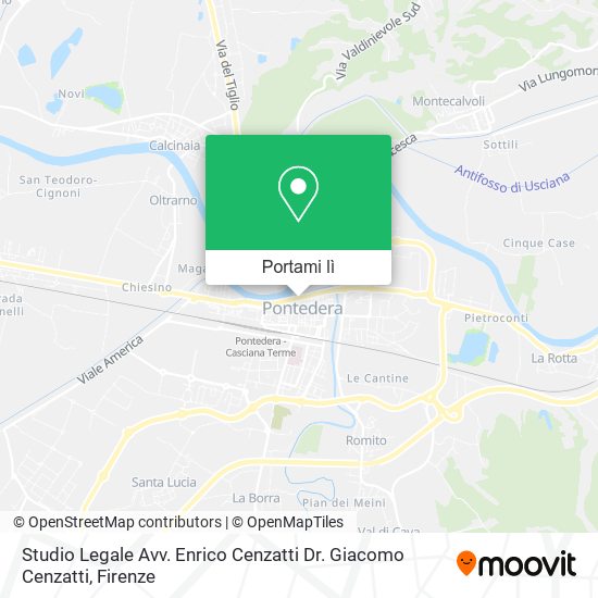 Mappa Studio Legale Avv. Enrico Cenzatti Dr. Giacomo Cenzatti