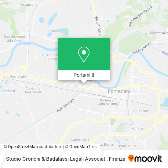 Mappa Studio Gronchi & Badalassi Legali Associati