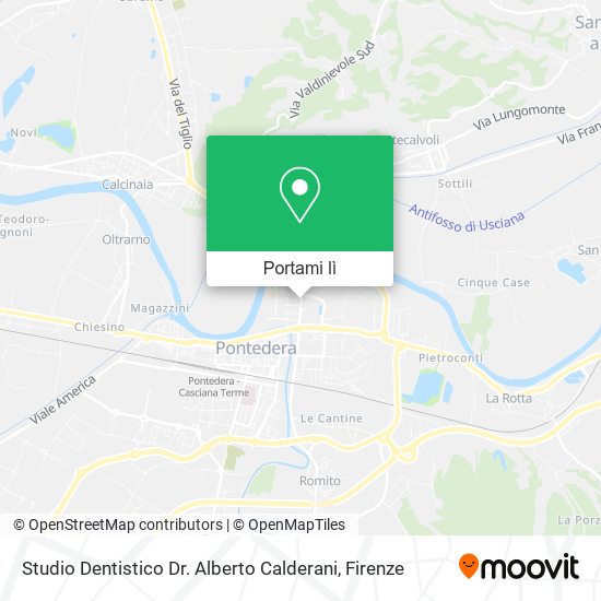 Mappa Studio Dentistico Dr. Alberto Calderani
