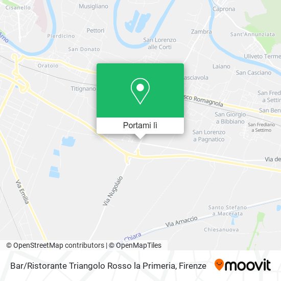 Mappa Bar / Ristorante Triangolo Rosso la Primeria