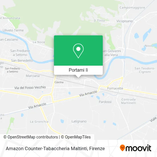 Mappa Amazon Counter-Tabaccheria Maltinti