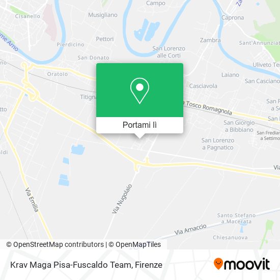 Mappa Krav Maga Pisa-Fuscaldo Team