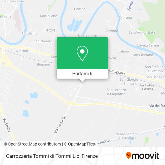 Mappa Carrozzeria Tommi di Tommi Lio
