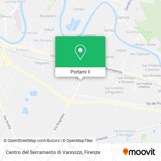 Mappa Centro del Serramento di Vannozzi