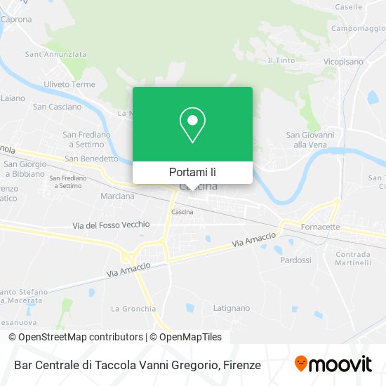 Mappa Bar Centrale di Taccola Vanni Gregorio