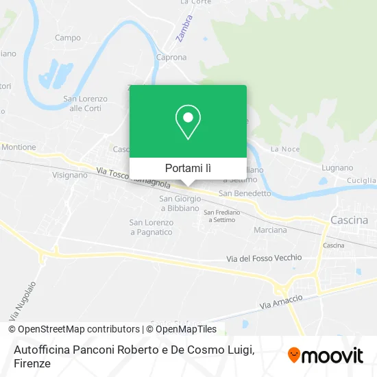 Mappa Autofficina Panconi Roberto e De Cosmo Luigi
