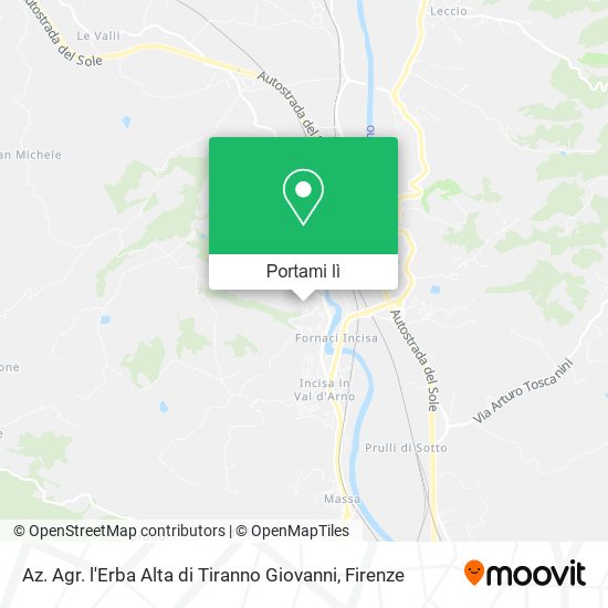 Mappa Az. Agr. l'Erba Alta di Tiranno Giovanni