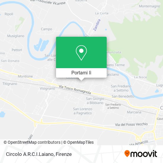 Mappa Circolo A.R.C.I.Laiano