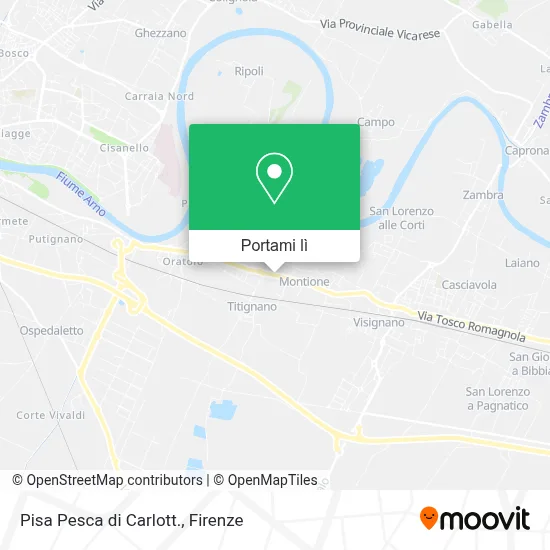 Mappa Pisa Pesca di Carlott.