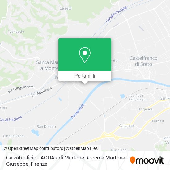 Mappa Calzaturificio JAGUAR di Martone Rocco e Martone Giuseppe