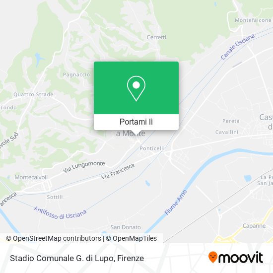 Mappa Stadio Comunale G. di Lupo