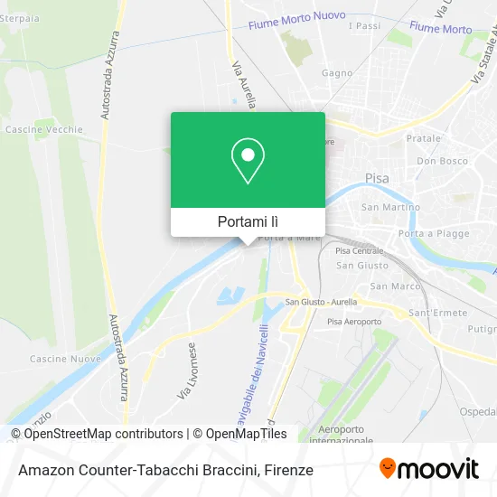 Mappa Amazon Counter-Tabacchi Braccini