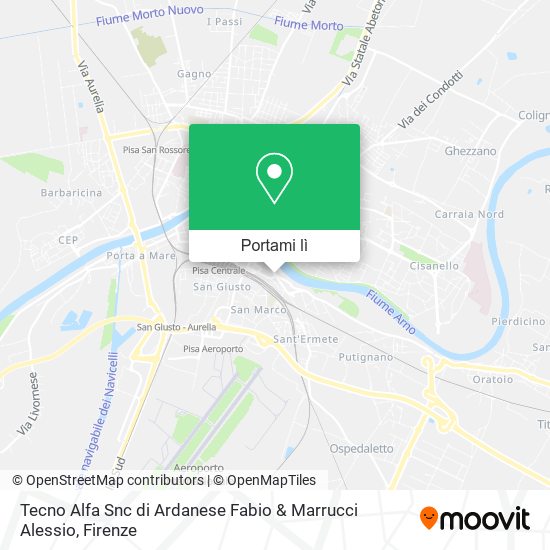 Mappa Tecno Alfa Snc di Ardanese Fabio & Marrucci Alessio