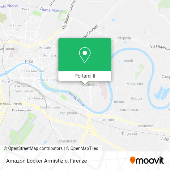 Mappa Amazon Locker-Armistizio