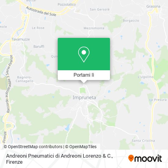 Mappa Andreoni Pneumatici di Andreoni Lorenzo & C.