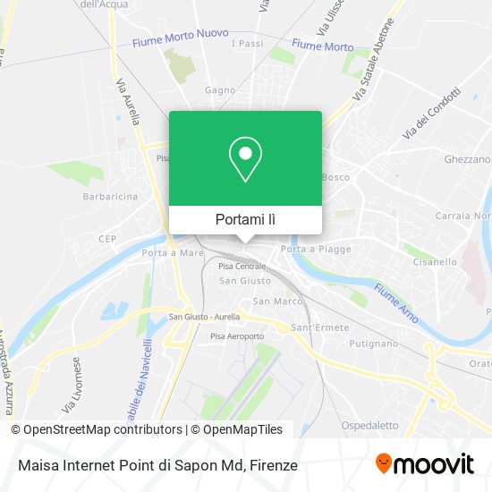 Mappa Maisa Internet Point di Sapon Md
