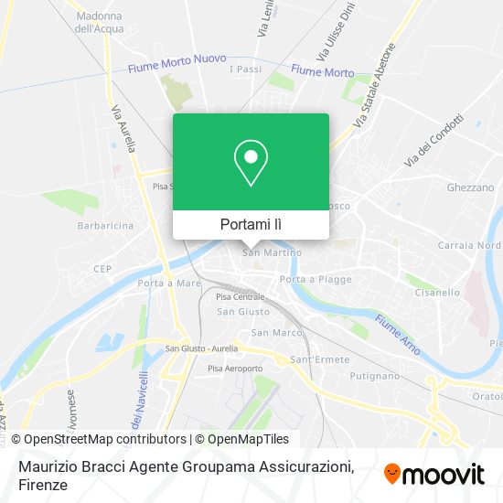 Mappa Maurizio Bracci Agente Groupama Assicurazioni