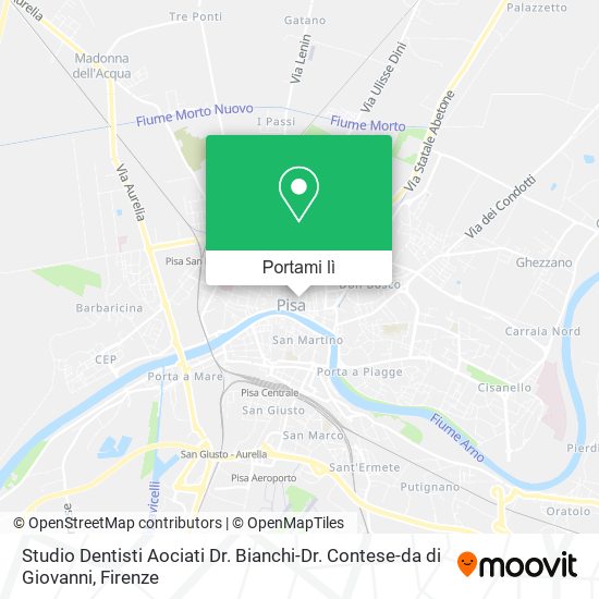 Mappa Studio Dentisti Aociati Dr. Bianchi-Dr. Contese-da di Giovanni