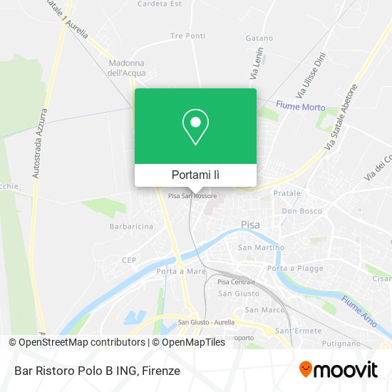 Mappa Bar Ristoro Polo B ING