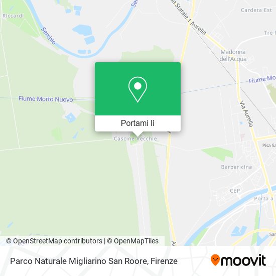 Mappa Parco Naturale Migliarino San Roore