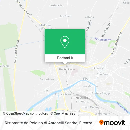 Mappa Ristorante da Poldino di Antonelli Sandro