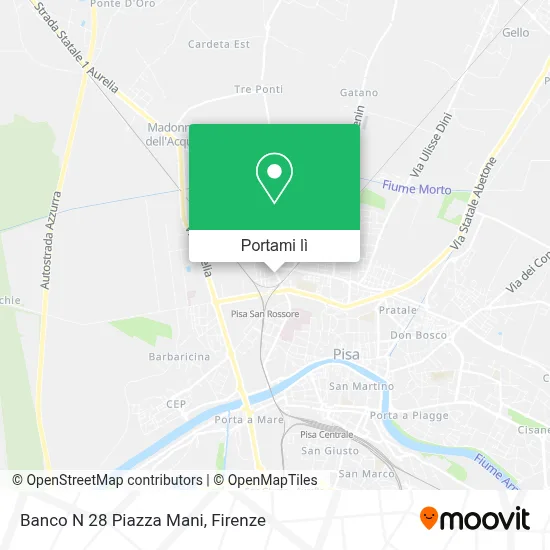 Mappa Banco N 28 Piazza Mani