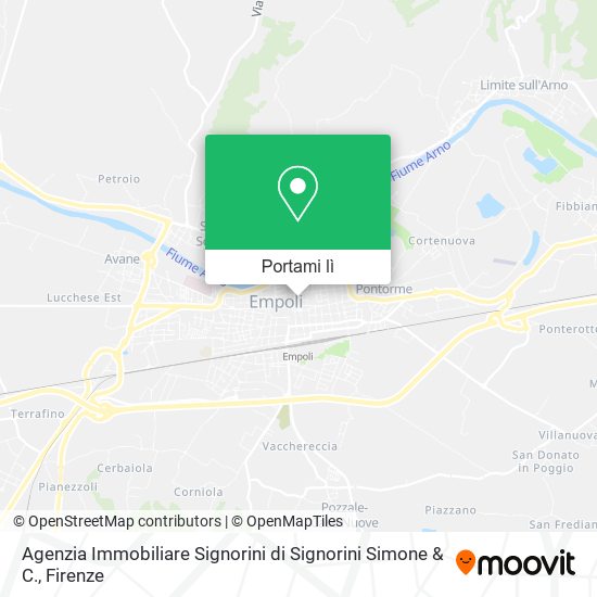 Mappa Agenzia Immobiliare Signorini di Signorini Simone & C.
