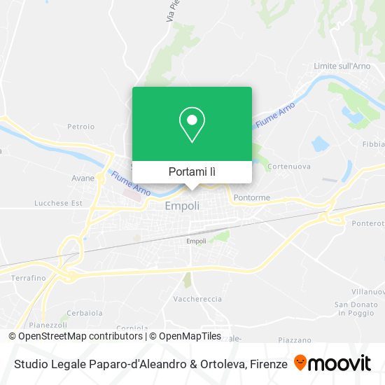 Mappa Studio Legale Paparo-d'Aleandro & Ortoleva
