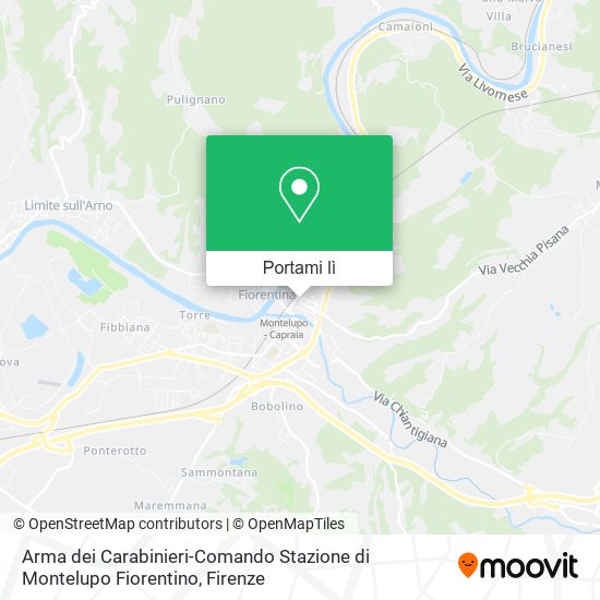 Mappa Arma dei Carabinieri-Comando Stazione di Montelupo Fiorentino