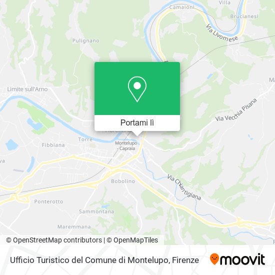 Mappa Ufficio Turistico del Comune di Montelupo