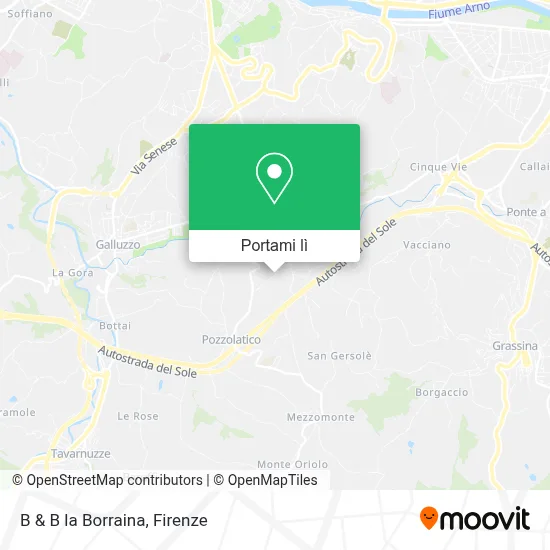 Mappa B & B la Borraina