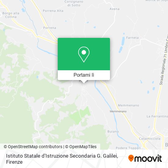 Mappa Istituto Statale d'Istruzione Secondaria G. Galilei