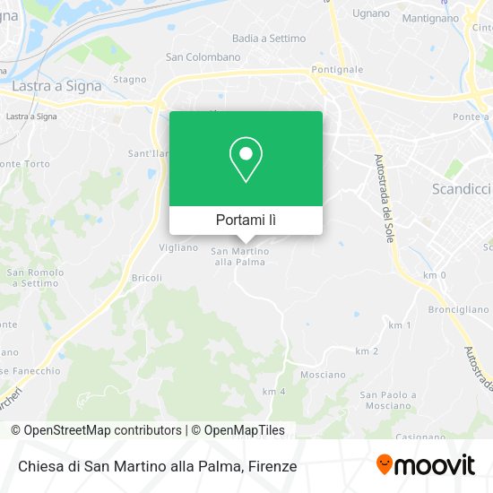 Mappa Chiesa di San Martino alla Palma