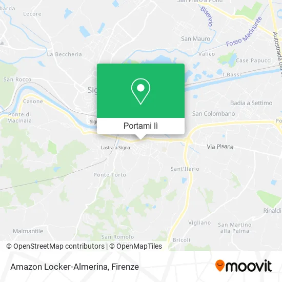 Mappa Amazon Locker-Almerina