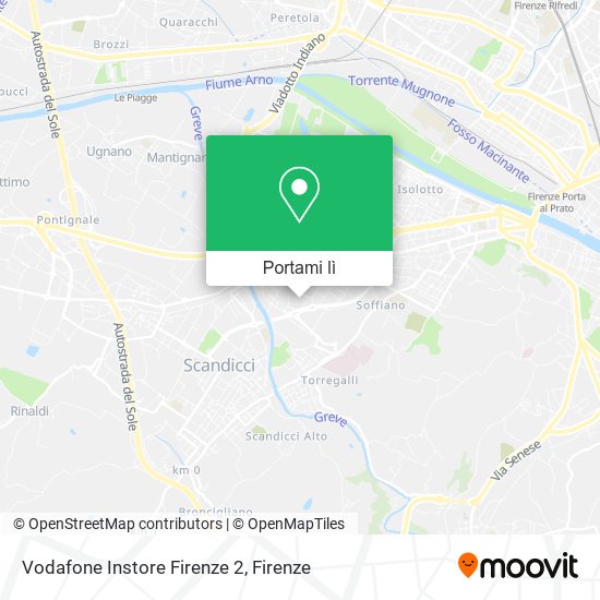Mappa Vodafone Instore Firenze 2