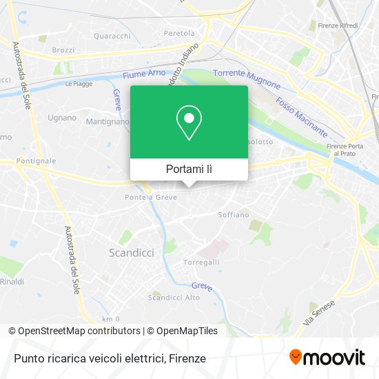 Mappa Punto ricarica veicoli elettrici