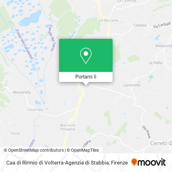 Mappa Caa di Rirmio di Volterra-Agenzia di Stabbia