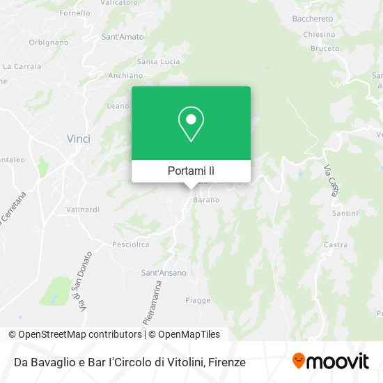 Mappa Da Bavaglio e Bar I'Circolo di Vitolini