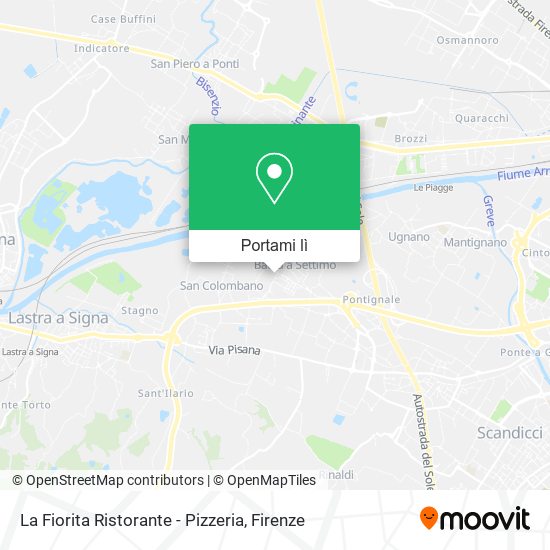 Mappa La Fiorita Ristorante - Pizzeria