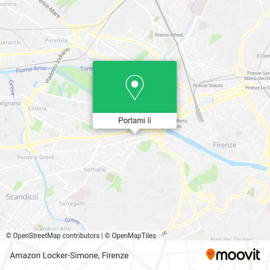 Mappa Amazon Locker-Simone