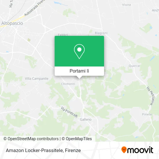 Mappa Amazon Locker-Prassitele