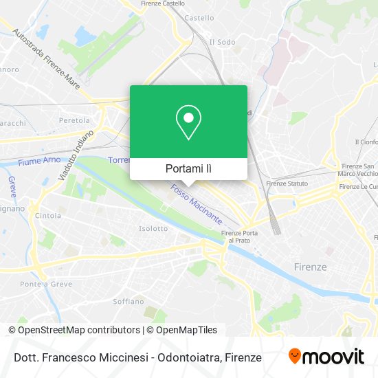 Mappa Dott. Francesco Miccinesi - Odontoiatra
