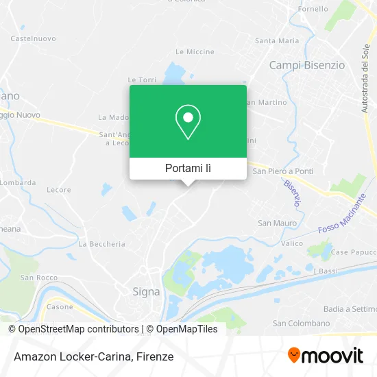 Mappa Amazon Locker-Carina