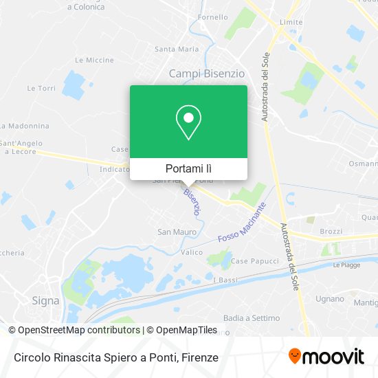 Mappa Circolo Rinascita Spiero a Ponti