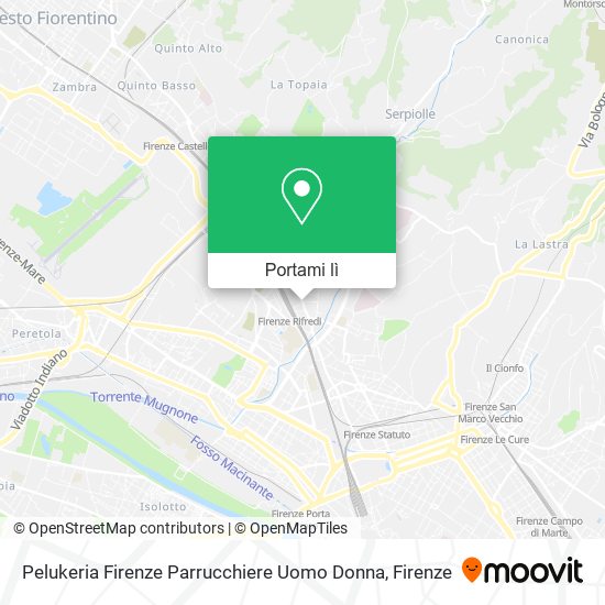 Mappa Pelukeria Firenze Parrucchiere Uomo Donna